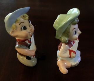 UCAGCO Salt And Pepper Extremely Rare Vintage Early 1950’s Cowboy And Cowgirl 7
