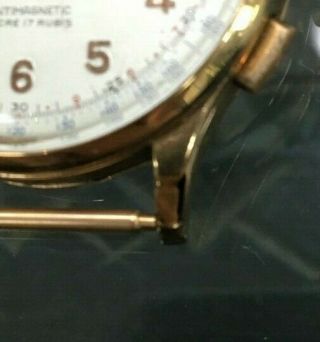 Vintage Chronograph Suisse Men ' s 18K Pink Rose Gold Chronograph Watch,  VENUS 188 6