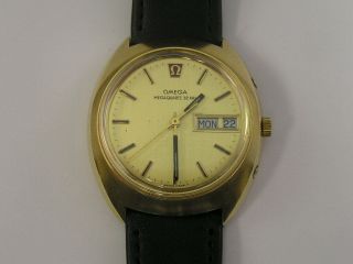 Vintage Omega Watch Mega Quartz 32khz Day/date 1973 Cal 1310