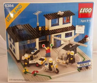 Vintage Lego Legoland 6384 Police Station 1983 Vintage