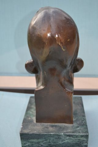 Vintage Bronze Indian Head Bust Remington?? 4