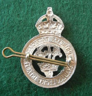 CANADIAN ARMY CAP BADGE - PRINCESS PATRICIAS CANADIAN LIGHT INFANTRY OFFICER KC 2