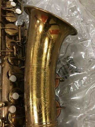 Vintage Conn Pan American Eb Alto Saxophone,  Ready To Play Great Stenciling