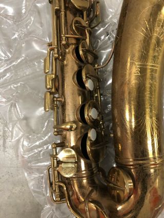 Vintage Conn Pan American Eb Alto Saxophone,  Ready To Play Great Stenciling 3