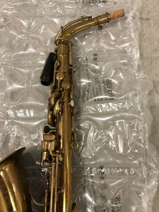 Vintage Conn Pan American Eb Alto Saxophone,  Ready To Play Great Stenciling 7