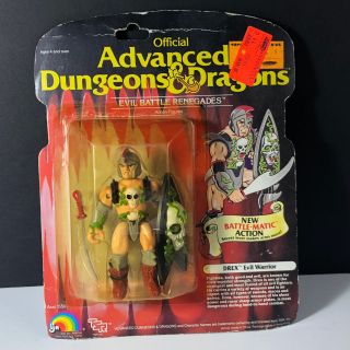 Advanced Dungeons Dragons Vintage Action Figure Moc Ljn 1983 Drex Skull Shield