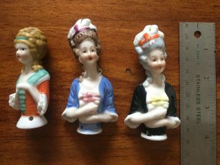 Vintage Porcelain Half Dolls - Looks German.