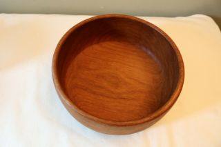 Vintage 5 Piece Teak Wooden Salad Bowl Set Made in Thailand 3