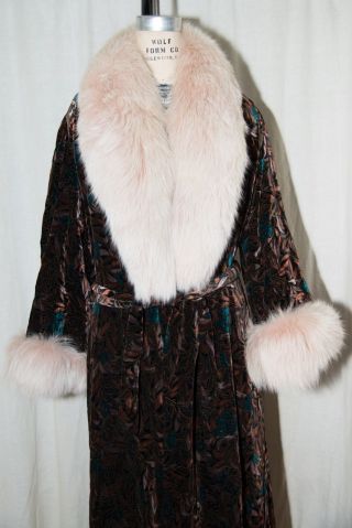 Christian Dior Le Connaisseur Fox Fur Robe Jacket York Paris Rare Vintage