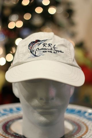 Vintage Polo Ralph Lauren Rrl Marlin Outfitters Long Bill Hat Nwt