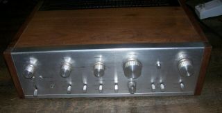 Vintage Pioneer TX - 6200 Receiver SA - 7100 Stereo Amplifier Wood Cabinet 2
