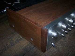 Vintage Pioneer TX - 6200 Receiver SA - 7100 Stereo Amplifier Wood Cabinet 4
