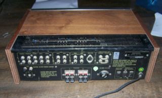 Vintage Pioneer TX - 6200 Receiver SA - 7100 Stereo Amplifier Wood Cabinet 6