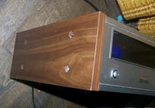 Vintage Pioneer TX - 6200 Receiver SA - 7100 Stereo Amplifier Wood Cabinet 8