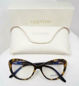 Nib Valentino Cat Eye Vintage Havana Women’s Sunglasses Model Val 2602 Color 280