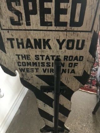 Antique wooden policeman sign (West Virginia) 4