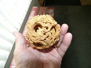 Wood Hand Carved Puzzle Ball China Origin