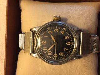 Elgin Usa Wwii Us Army Issued A - Ii Special Case Vintage Military Watch