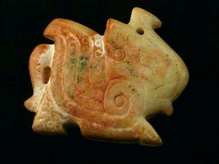 Chinese Old Jade Hand Carved Mystical Elephant Netsuke E227 4