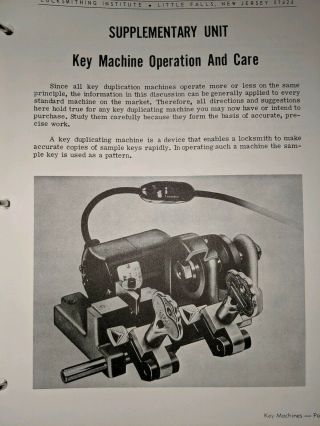 Vintage ILCO Portable Key Cutter Duplicating Machine 6
