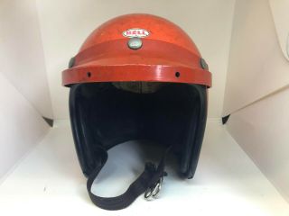 Vintage Bell Helmet 1968 Toptex 500 Long Beach Machal Buco Bates Chopper Bobber