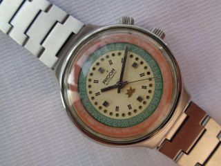 Collectible Rare Vtg Ricoh Japan Mens Automatic Wristwatch