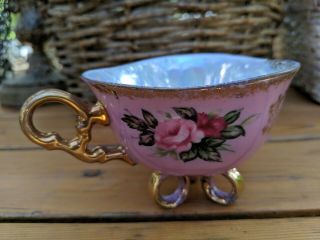 Tea Cup and Saucer Royal Halsey Vert Fine 4