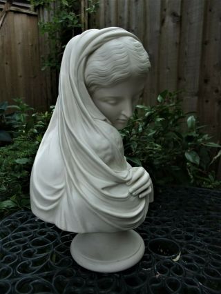 ANTIQUE 19THC LARGE COPELAND PARIAN BUST OF 