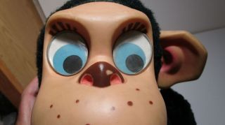 1964 Mattel Chester O ' Chimp rubber faced monkey talker (mute) jaw moves monkey 8