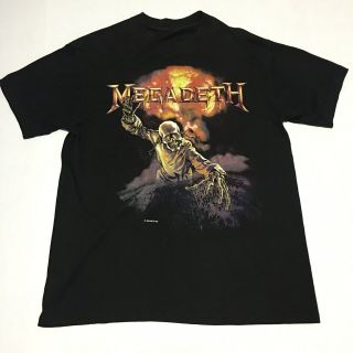 Rare Vintage 1987 Megadeth Peace Sells Tour Concert Promo T Shirt Medium
