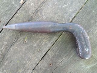 Antique Cast - Iron Dibble (garden Bulb Planting Tool) William Johnson Newark,  Nj