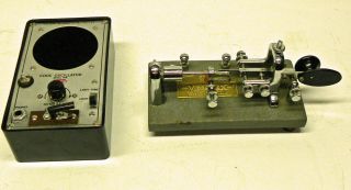 Vintage Vibroplex Telegraph Morse Code Bug No.  258470,  Eico Cpo