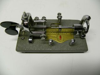 Vintage Vibroplex telegraph morse code bug NO.  258470,  Eico CPO 3