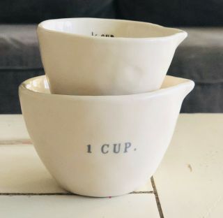 Rae Dunn Vintage Boutique Measuring Cups.  - - Missing 1/4 Cup