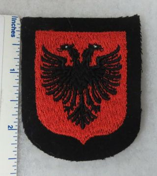 Ww2 Vintage German Elite Troops Albanian Volunteer Unit Patch