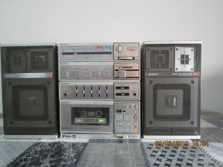 Vintage Sony Fh - 5 Boombox Component System