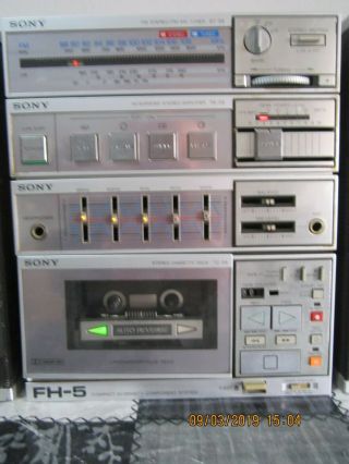 VINTAGE SONY FH - 5 BOOMBOX COMPONENT SYSTEM 2