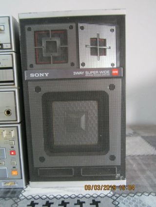 VINTAGE SONY FH - 5 BOOMBOX COMPONENT SYSTEM 3