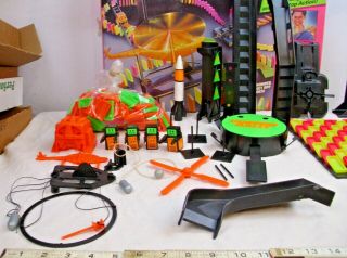 DOMINO RALLY DELUXE SET NEON BOXED PLAYTOY 1986 3