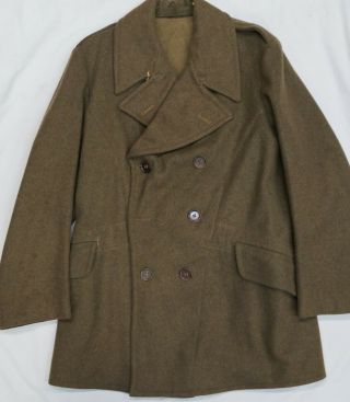 Ww2 British 1940 Pattern Dismounted Greatcoat Size No 8 1943 Dated