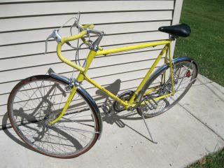 RARE VINTAGE SCHWINN VARSITY MENS LARGE FRAME CHROME FENDERS CHICAGO 6