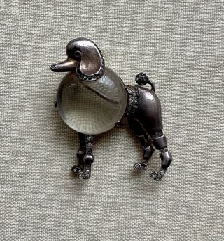 Vintage Trifari Sterling Poodle Brooch Pin 2