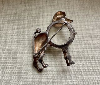 Vintage Trifari Sterling Poodle Brooch Pin 4