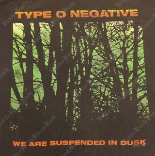 1995 Type O Negative XL Rare Vintage T - Shirt Bloody Kisses Tour Peter Steele 3