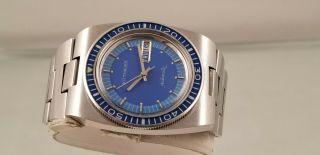 Wittnauer Vintage Automatic Bakelite Blue Bezel Divers Watch