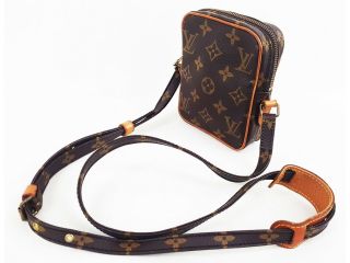 Auth Louis Vuitton Vintage Mini Danube Shoulder Bag Crossbody Monogram M45268