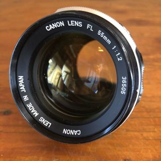 Canon Lens Fl 55mm 1:1.  2 Lens - Fd Rare - Vintage Glass