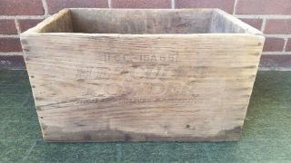 Vintage Hercules Powder High Explosives Dynamite Wood Box Crate