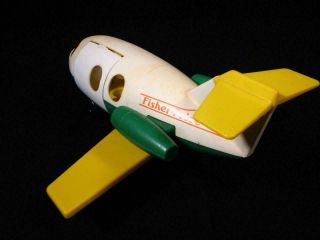 Vintage Fisher Price Play Family Little People Jetliner Complete Plane Airplane 8