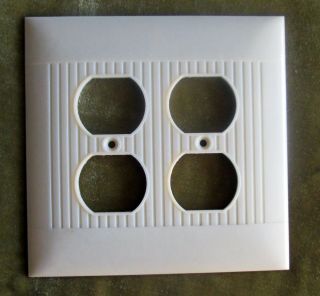 Ivory Electrical 4 Large Outlet Plate Wall Face Plate Cover,  Nos Sierra